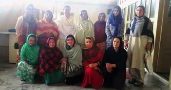 Interviewing people at one of the Women’s Organisation (WO) at Karimabad, Hunza.