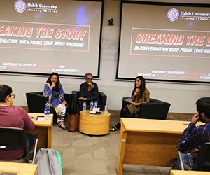 #HUWriteNow: Communication & Design Students seek Answers, Inspiration from Leading Journalists