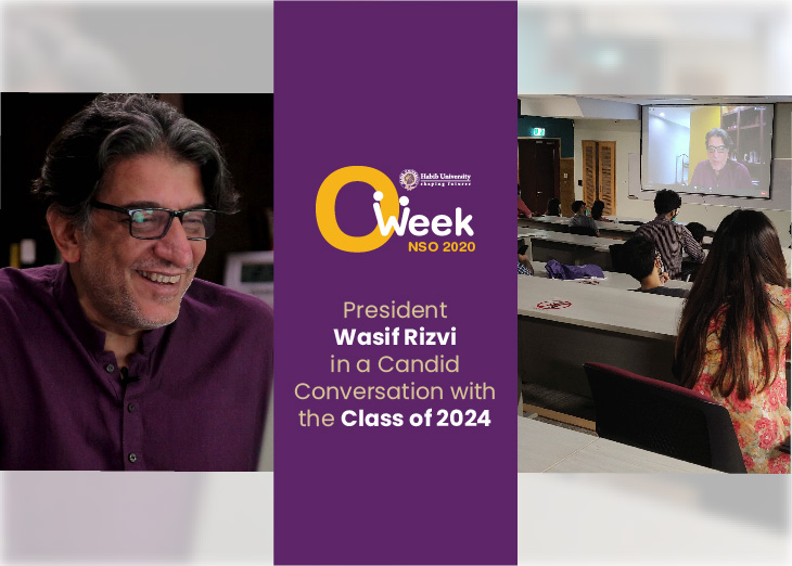 President Wasif Rizvi in a Candid Conversation with the Class of 2024