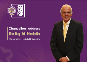 Chancellor Rafiq M Habib Addresses Habib University’s Fourth Convocation
