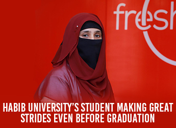 Habib University’s Student Making Great Strides Even Before Graduation