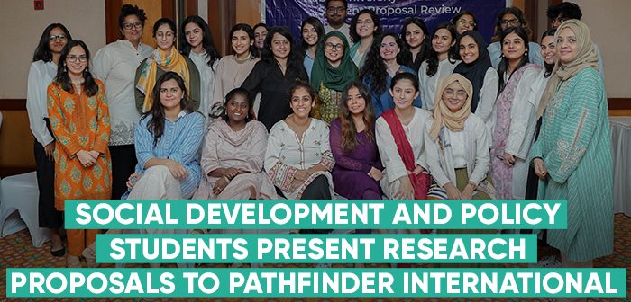 SDP students present Research Proposals to Pathfinder International