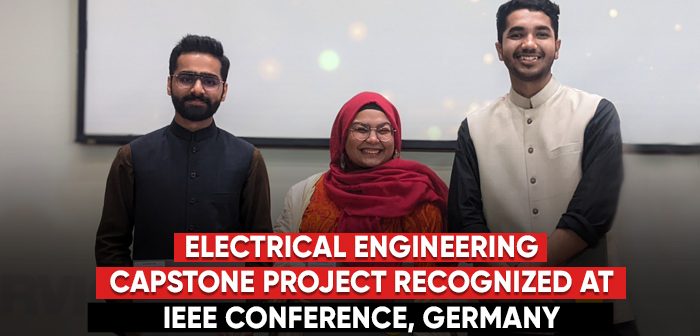 Electrical Engineering Capstone Project recognized at IEEE Conference, Germany
