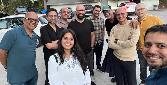 sarah khalid with people