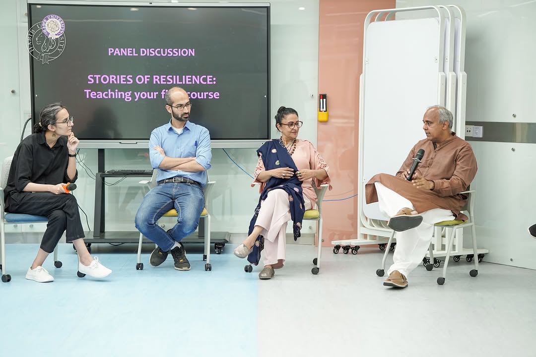 A Habib University panel discussing teaching experiences