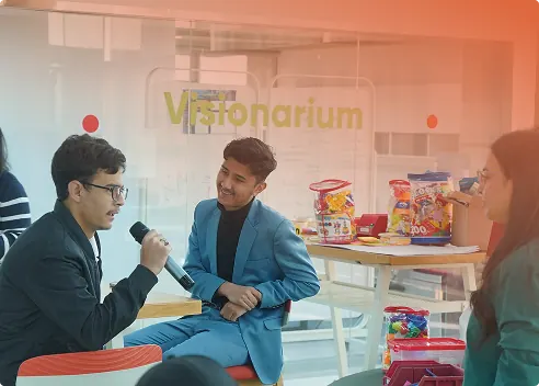 Students in discussion