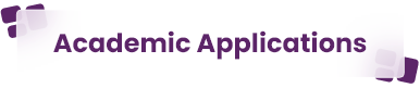 Academic Applications