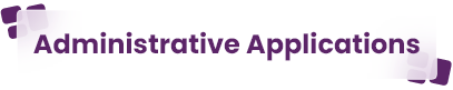 Administrative Applications