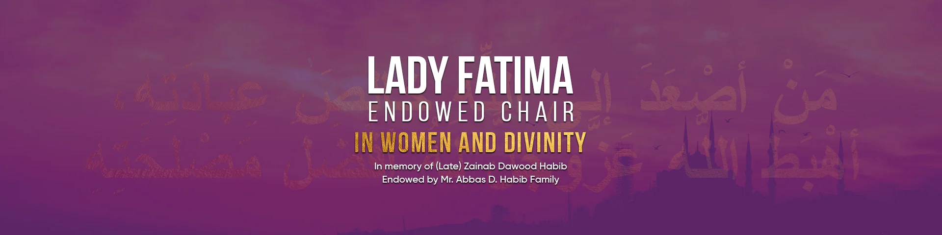 Lady Fatima Endowed Chair