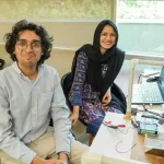 students sitting in the engineering lab